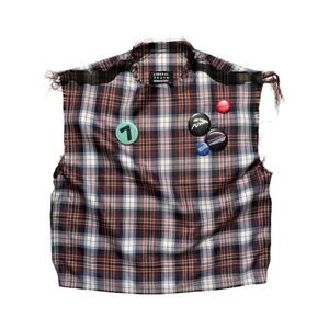 Plaid punk tank top